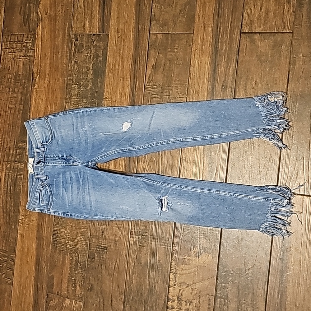 We the Free Free People Great Heights frayed skinny jeans Size 27  Light wash